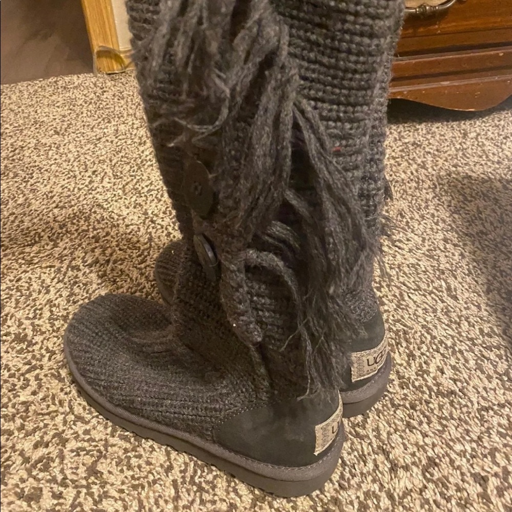 Womens grey Knit UGG boots